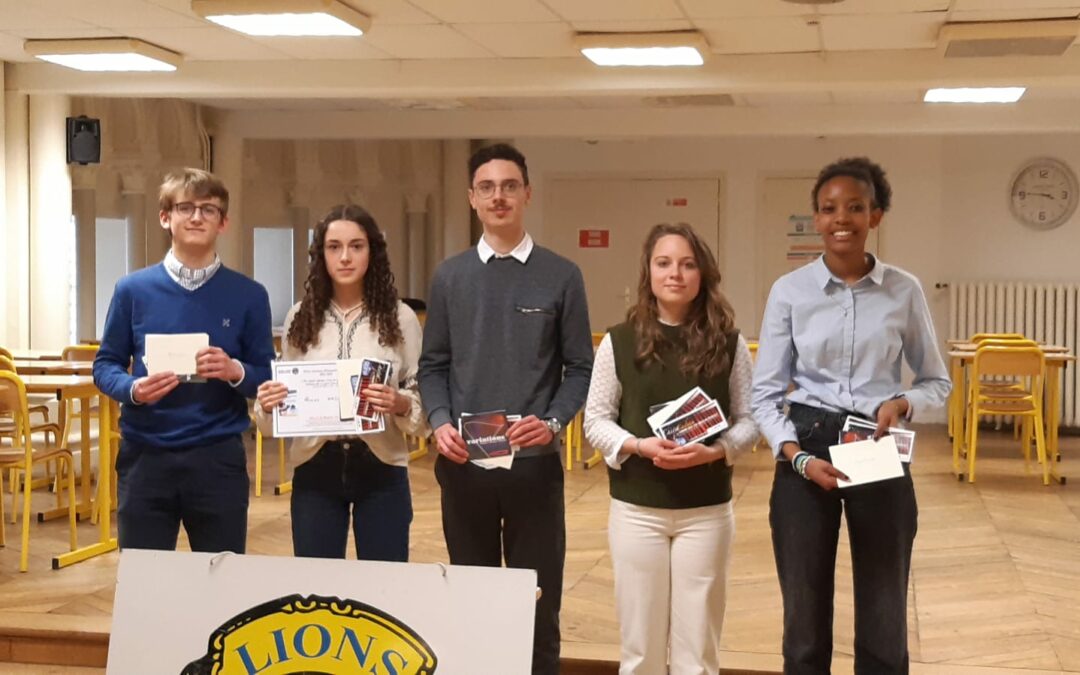Éloquence – Concours de zone (Lions Club)