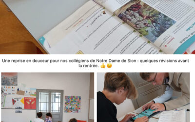 Révisions avant la rentrée des collégiens