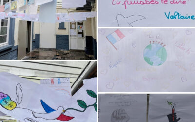 Hommage à Samuel Paty et Dominique Bernard au collège
