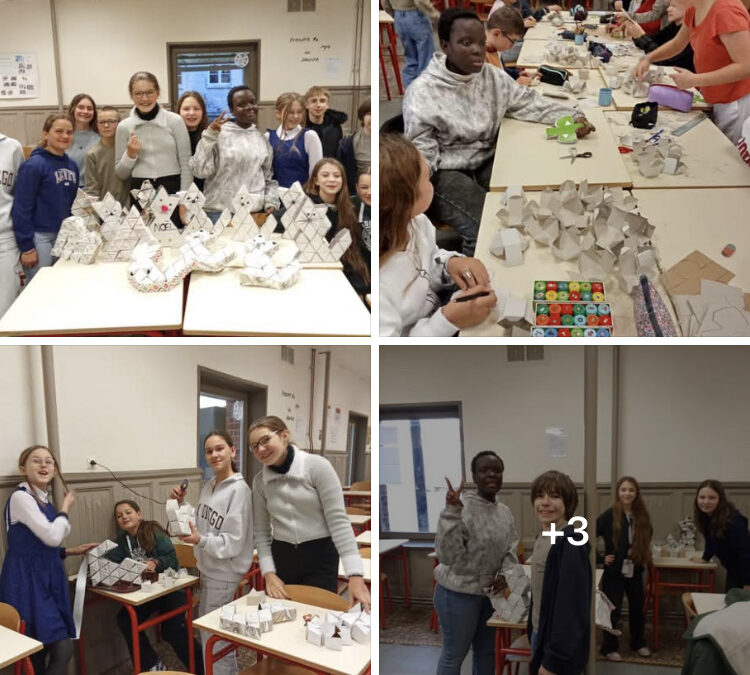 Confection de calendriers de l&rsquo;Avent par les Pensionnaires