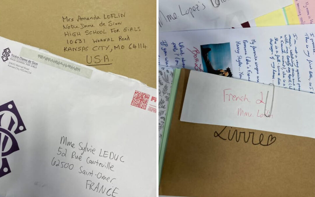 Échange de lettres avec Notre-Dame de Sion High School Kansas City