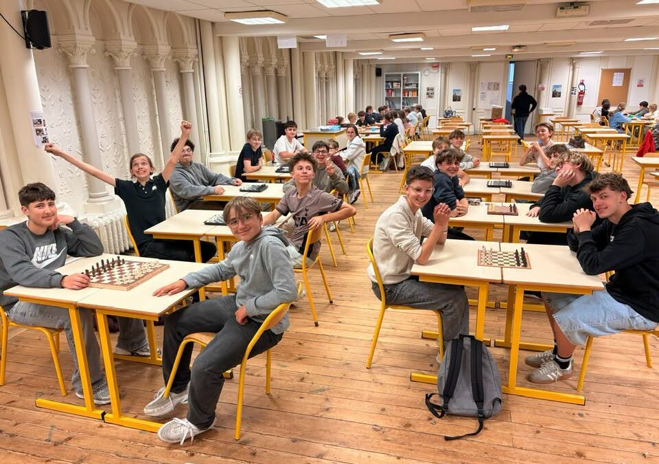 Tournoi d&rsquo;échecs au collège