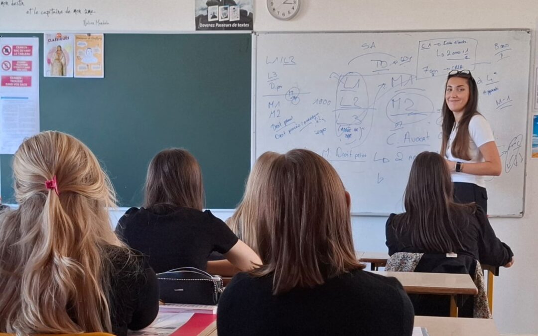Présentation des études de droit aux lycéens